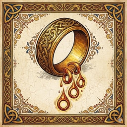 Draupnir, the gold ring from which smaller rings drip